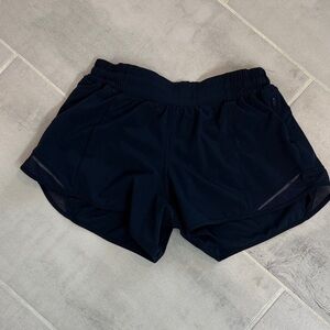 Lululemon navy hotty hot shorts